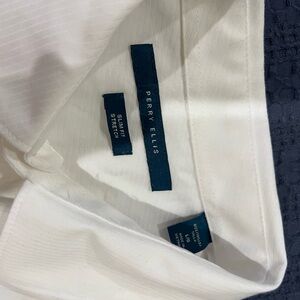 Perry Ellis White Slim Fit Shirt